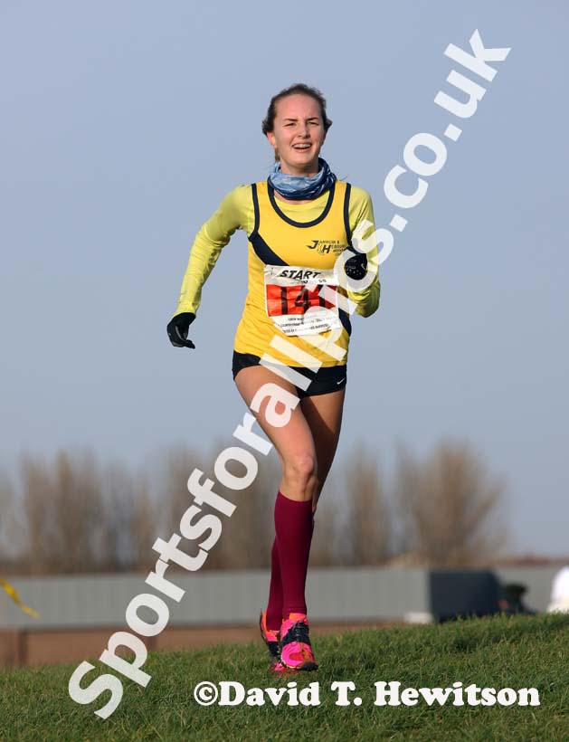 Under-15 girls winner North Eastern Cross Country, Champs., Temple Park, South Shields. Photo: David T. Hewitson/Sports for All Pics